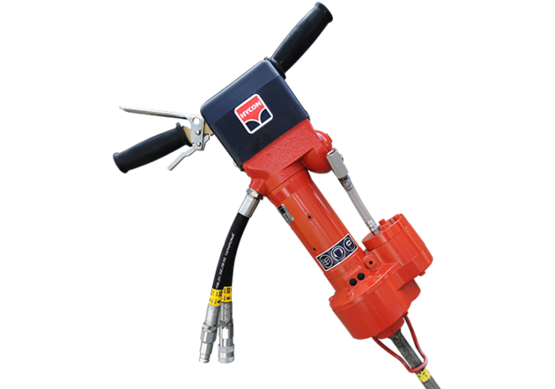 HRD28X - Hydraulic hammer drill with connection for air purging